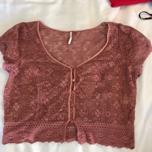 Cropped Free People Chiffon